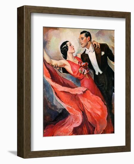 "Ballroom Dancing,"April 10, 1937-John LaGatta-Framed Giclee Print