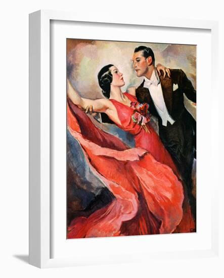 "Ballroom Dancing,"April 10, 1937-John LaGatta-Framed Giclee Print