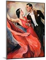 "Ballroom Dancing,"April 10, 1937-John LaGatta-Mounted Giclee Print