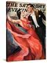 "Ballroom Dancing," Saturday Evening Post Cover, April 10, 1937-John LaGatta-Stretched Canvas