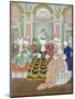 Ballroom Scene, Illustration from Les Liaisons Dangereuses by Pierre Choderlos de Laclos-Georges Barbier-Mounted Giclee Print