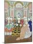 Ballroom Scene, Illustration from Les Liaisons Dangereuses by Pierre Choderlos de Laclos-Georges Barbier-Mounted Giclee Print