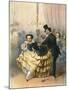 Ballroom Scene in the 19th Century. from Illustrierte Sittengeschichte Vom Mittelalter Bis Zur Gege-null-Mounted Giclee Print