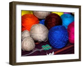 Balls of Yarn, Traditional Textiles, Textile Museum, Casa del Tejido, Antigua, Guatemala-Cindy Miller Hopkins-Framed Photographic Print