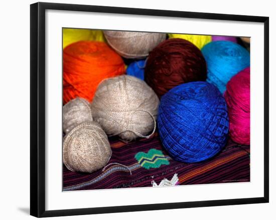 Balls of Yarn, Traditional Textiles, Textile Museum, Casa del Tejido, Antigua, Guatemala-Cindy Miller Hopkins-Framed Photographic Print