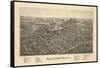 Ballston Spa 1890 Bird's Eye View-null-Framed Stretched Canvas