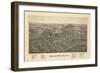 Ballston Spa 1890 Bird's Eye View-null-Framed Giclee Print