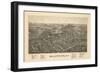 Ballston Spa 1890 Bird's Eye View-null-Framed Giclee Print