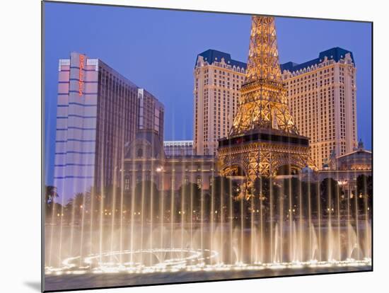 Bally's and Paris Casinos, Las Vegas, Nevada, United States of America, North America-Richard Cummins-Mounted Photographic Print