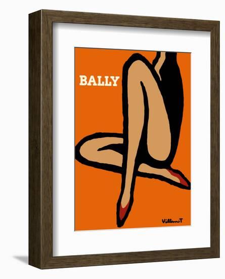 Bally Shoes-Bernard Villemot-Framed Art Print