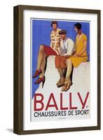 Bally Sports Shoes, 1928-Emil Cardinaux-Framed Giclee Print