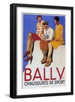 Bally Sports Shoes, 1928-Emil Cardinaux-Framed Giclee Print