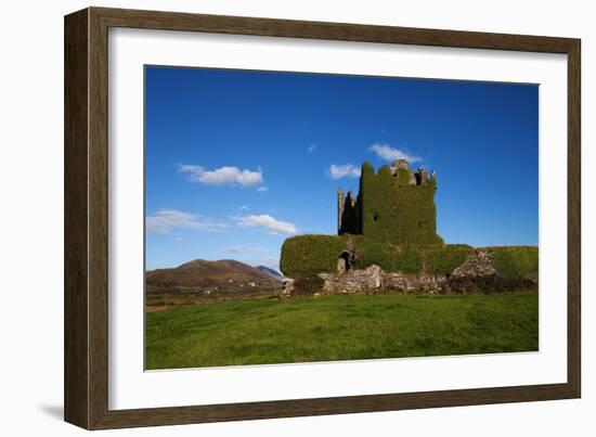 Ballycarberry Castle, Built Circa 16th Century, Near Caherciveen, Ring of Kerry, County Kerry-null-Framed Photographic Print