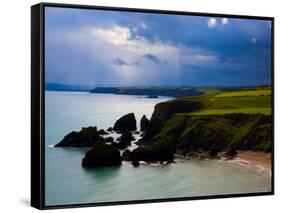 Ballydowane Beach, Copper Coast, County Waterford, Ireland-null-Framed Stretched Canvas