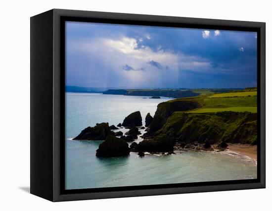 Ballydowane Beach, Copper Coast, County Waterford, Ireland-null-Framed Stretched Canvas