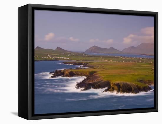 Ballyferriter Bay from Clougher Head, Dingle Peninsula, County Kerry, Munster, Ireland-Doug Pearson-Framed Stretched Canvas