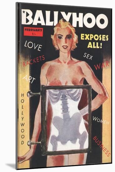 Ballyhoo, Glamour X-Rays Pin-Ups Magazine, USA, 1930-null-Mounted Giclee Print