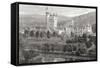 Balmoral Castle, Aberdeenshire, Seen from the River Dee, from 'scottish Pictures Drawn with Pen…-null-Framed Stretched Canvas