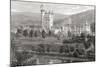 Balmoral Castle, Aberdeenshire, Seen from the River Dee, from 'scottish Pictures Drawn with Pen…-null-Mounted Giclee Print
