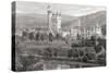 Balmoral Castle, Aberdeenshire, Seen from the River Dee, from 'scottish Pictures Drawn with Pen…-null-Stretched Canvas