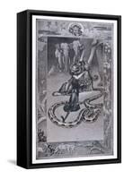 Baloo the Bear Kaa the Snake Bagheera the Panther and the Elephants-J.m. Gleeson-Framed Stretched Canvas