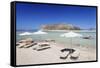 Balos Bay and Beach, Gramvousa Peninsula, Crete, Greek Islands, Greece, Europe-Markus Lange-Framed Stretched Canvas