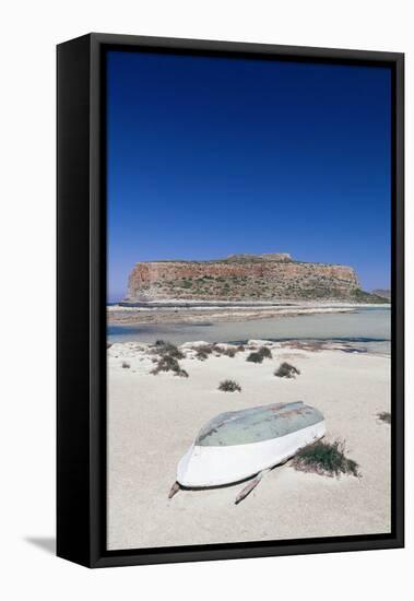 Balos Bay and Beach, Gramvousa Peninsula, Crete, Greek Islands, Greece, Europe-Markus Lange-Framed Stretched Canvas