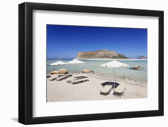 Balos Bay and Beach, Gramvousa Peninsula, Crete, Greek Islands, Greece, Europe-Markus Lange-Framed Photographic Print