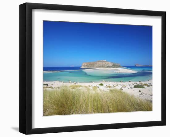 Balos Bay and Gramvousa, Chania, Crete, Greek Islands, Greece, Europe-Sakis Papadopoulos-Framed Photographic Print