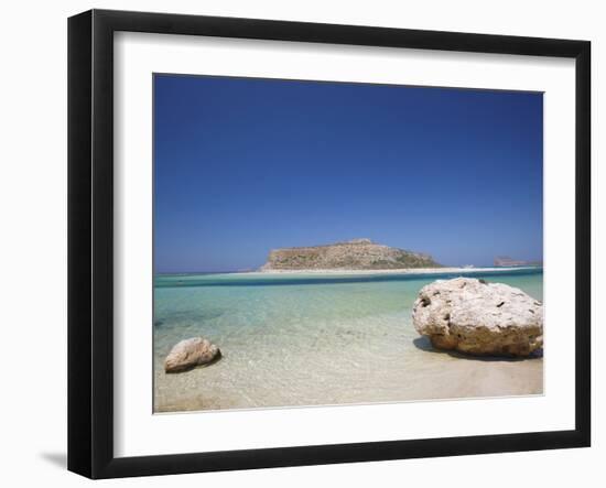 Balos Bay and Gramvousa, Chania, Crete, Greek Islands, Greece, Europe-Sakis Papadopoulos-Framed Photographic Print