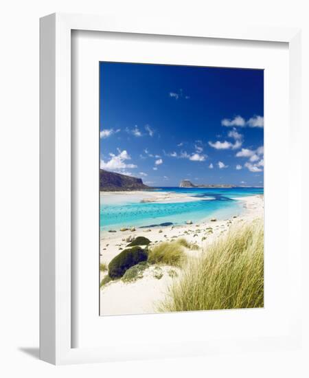 Balos Bay and Gramvousa, Chania, Crete, Greek Islands, Greece, Europe-Sakis Papadopoulos-Framed Photographic Print