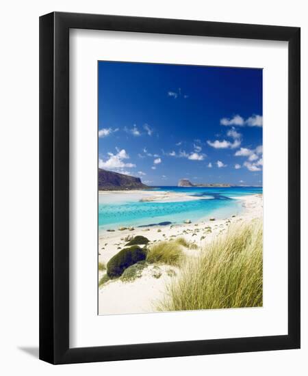 Balos Bay and Gramvousa, Chania, Crete, Greek Islands, Greece, Europe-Sakis Papadopoulos-Framed Premium Photographic Print