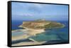 Balos Bay and Gramvousa Island, Gramvousa, Chania, Crete, Greek Islands, Greece, Europe-Bruno Morandi-Framed Stretched Canvas