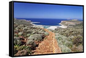 Balos Bay, Gramvousa Peninsula, Crete, Greek Islands, Greece, Europe-Markus Lange-Framed Stretched Canvas