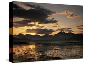 Balsfjorden Lit by the Midnight Sun, Troms, Norway, Scandinavia, Europe-Jochen Schlenker-Stretched Canvas