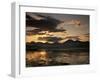 Balsfjorden Lit by the Midnight Sun, Troms, Norway, Scandinavia, Europe-Jochen Schlenker-Framed Photographic Print