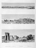 Entrance to Luxor Temple, and View of Louqsor, 1802-Baltard-Giclee Print