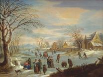 Winter Landscape with Skaters-Balthasar Beschey-Giclee Print