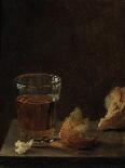 A Glass of Wine with Walnuts on a Table-Balthasar Denner-Giclee Print