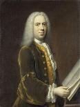 George Frideric Handel, German Composer, 1726-1728-Balthasar Denner-Framed Stretched Canvas
