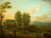 Landscape with Herders and Animals-Balthasar Paul Ommeganck-Stretched Canvas