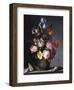 Balthasar van der Ast, Flowers in a Vase with Shells and Insects-Dutch Florals-Framed Art Print