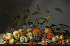 Still Life with Fruits, Flowers and Parrots, 1620S-Balthasar van der Ast-Giclee Print