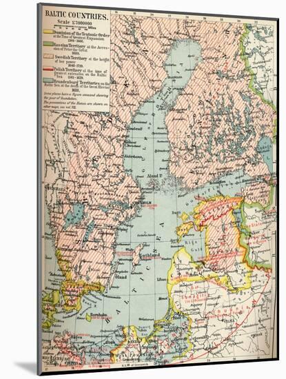 Baltic Countries, c1907, (1907)-null-Mounted Giclee Print