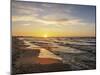 Baltic Sea at sunset, Mikoszewo, Pomeranian Voivodeship, Poland-Karol Kozlowski-Mounted Photographic Print