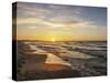 Baltic Sea at sunset, Mikoszewo, Pomeranian Voivodeship, Poland-Karol Kozlowski-Stretched Canvas