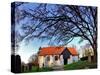 Baltic Sea Island of Hiddensee, Cloister, Village Church and Cemetery Island-Torsten Elger-Stretched Canvas