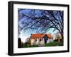 Baltic Sea Island of Hiddensee, Cloister, Village Church and Cemetery Island-Torsten Elger-Framed Photographic Print