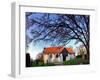 Baltic Sea Island of Hiddensee, Cloister, Village Church and Cemetery Island-Torsten Elger-Framed Photographic Print