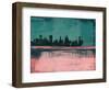 Baltimore Abstract Skyline II-Emma Moore-Framed Art Print